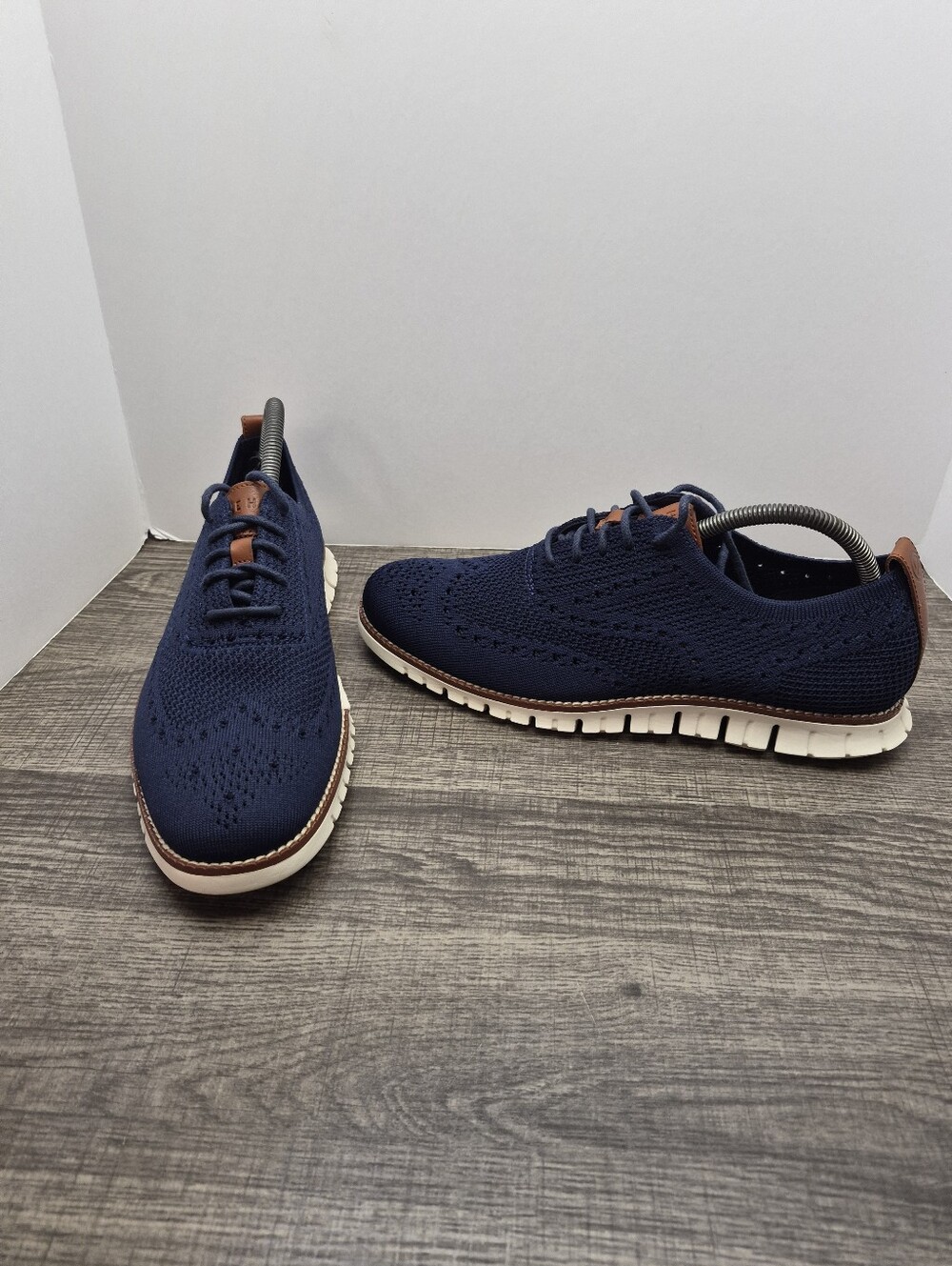 Cole Haan Men's ZeroGrand Marine Blue Stitchlite Oxfords Men's Size 8